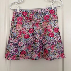 VOGO Athletica Multicolor Floral Skirt